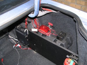 Battery box, isolator and radio